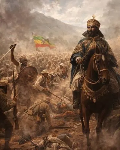 Depiction of the Battle of Adwa, 1896